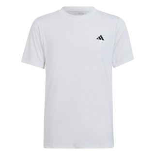 adidas Tennis-Tshirt Club 3-Streifen 2023 weiss Jungen